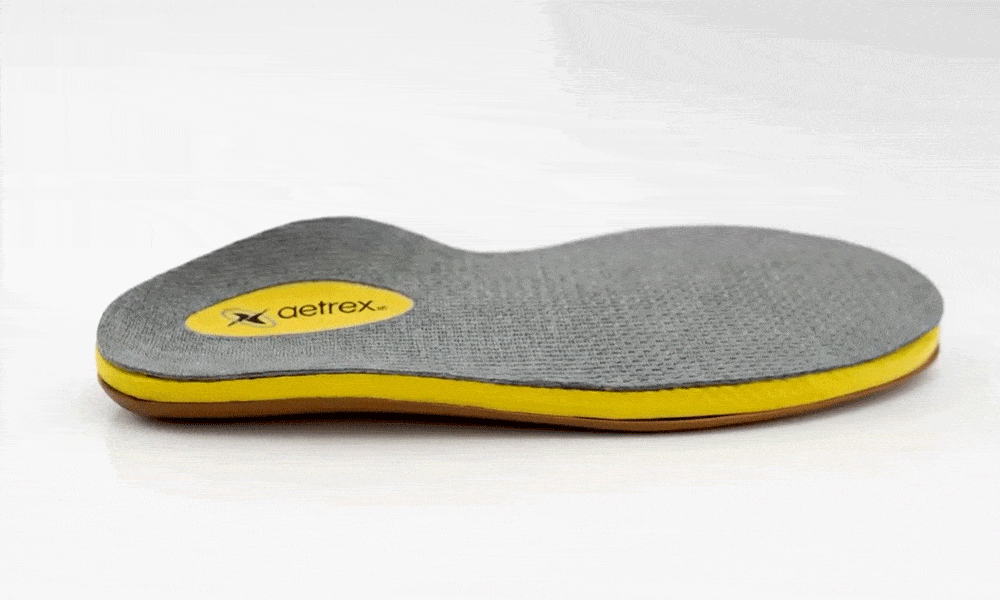 explosion of a train aetrex orthotic
