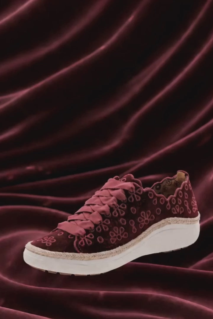 Load video: charlotte burgundy, navy, and black velvet