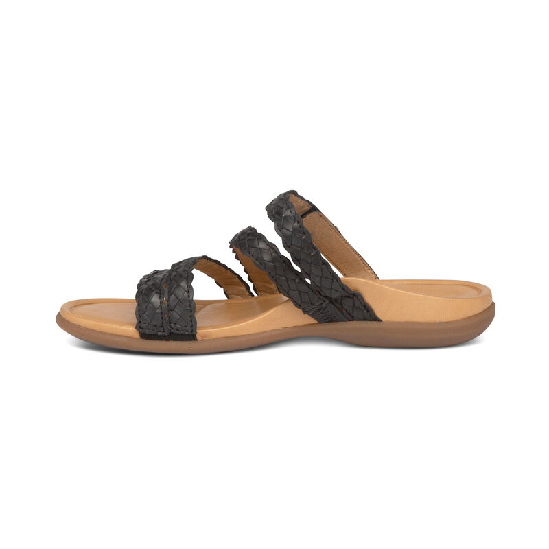 Aetrex Brielle Sandal | Slide-On Sandal with Built-In Arch Support ...