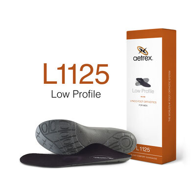 Men's Low Profile Posted Orthotics W/ Metatarsal Support