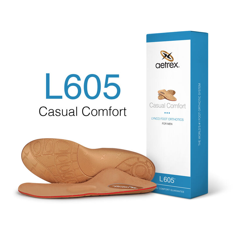 Casual Comfort Med/High Arch W/ Metatarsal Support For Men