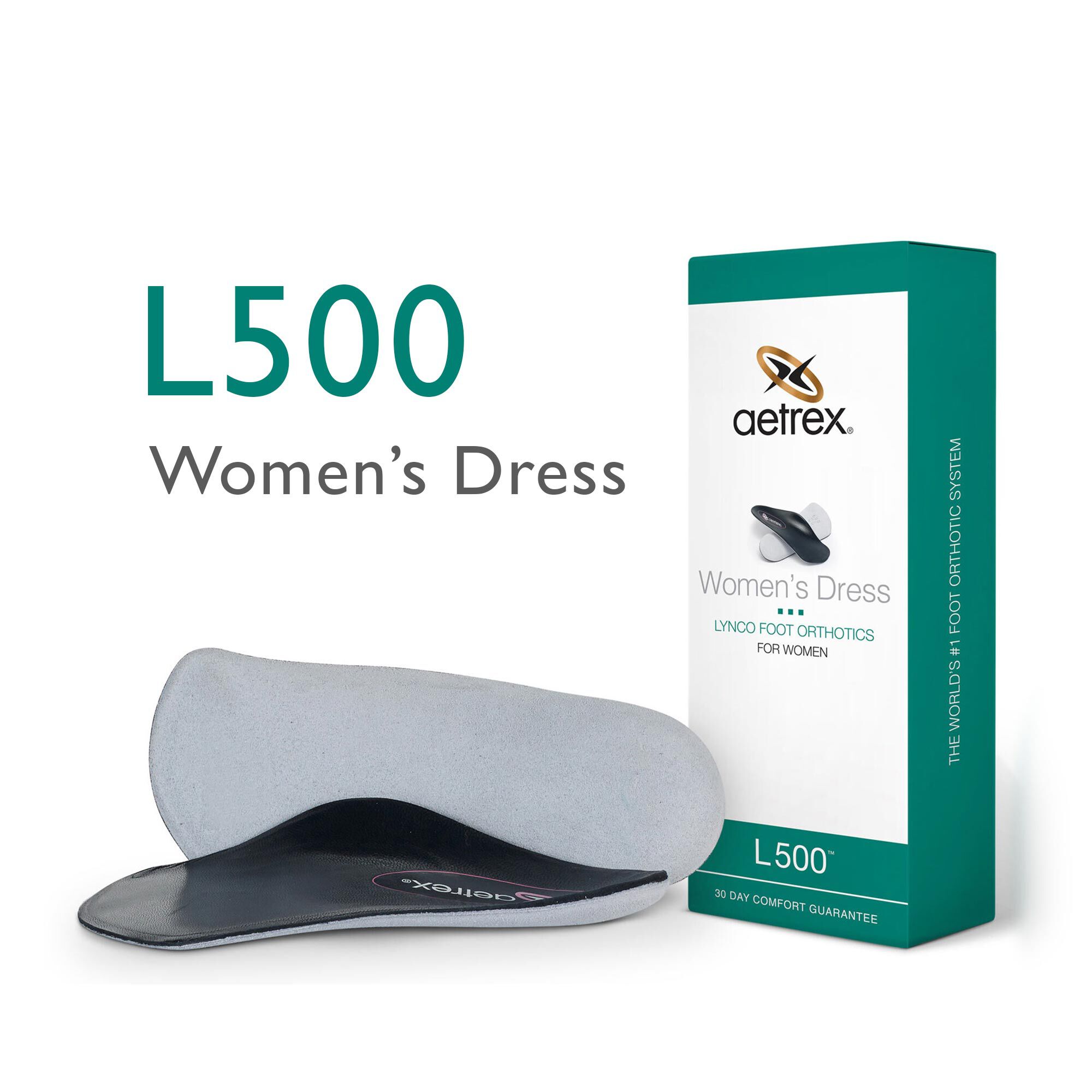 Aetrex Lynco Orthotic L500 Dress Series Insole Women's 9 