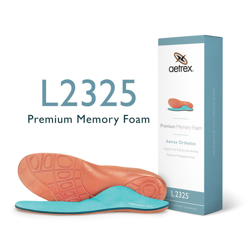 Men&#39;s Premium Memory Foam Flat/Low Arch W/ Metatarsal Support