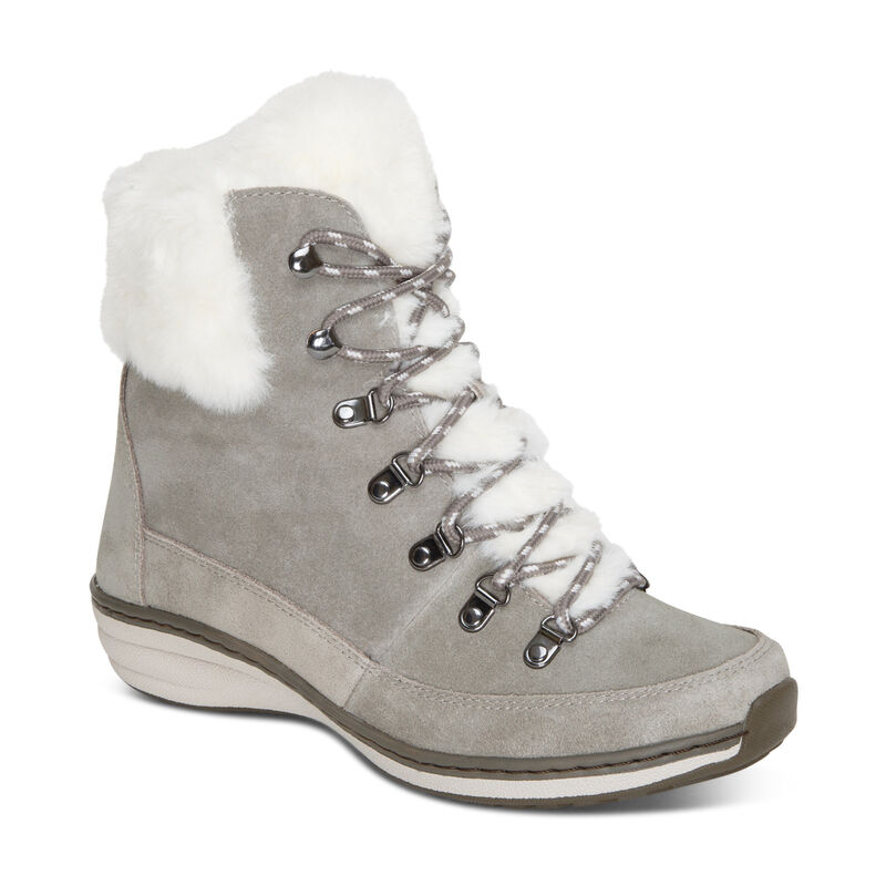 Jodie Fur Winter Boot -grey