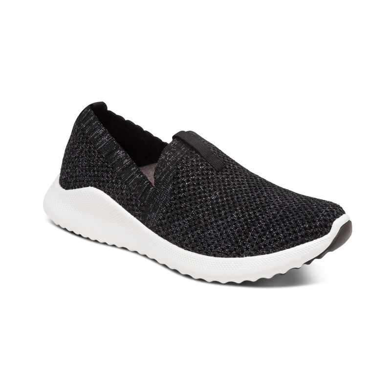 Angie Arch Support Sneakers-shimmery-black
