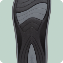 Dual density outsole for pressure relief
