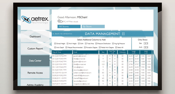 Aetrex Albert Cloud Analytics